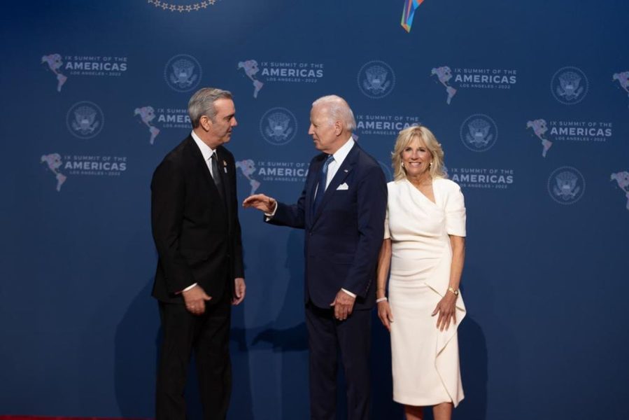 Ambos gobernantes ya tuvieron un encuentro en la Cumbre de las Américas. Foto: Listín Diario