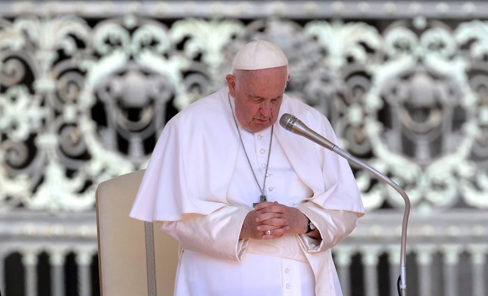 Vatican City (Vatican City State (holy See)), 07/06/2023.- Pope Francis leads the weekly general audience in Saint Peter's Square, Vatican City, 07 June 2023. (Papa) EFE/EPA/ETTORE FERRARI